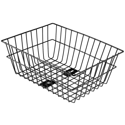 Košík na zadný nosič bicykla Veľký, Čierny